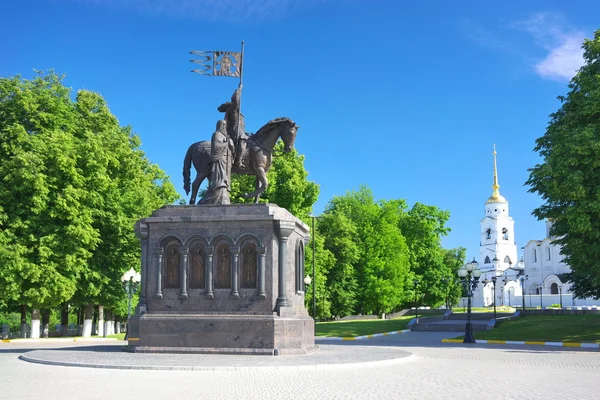 Vladimir, Vladimir region, Federacja Rosyjska - 17 czerwca 2015: Prince Vladimir. — Zdjęcie stockowe