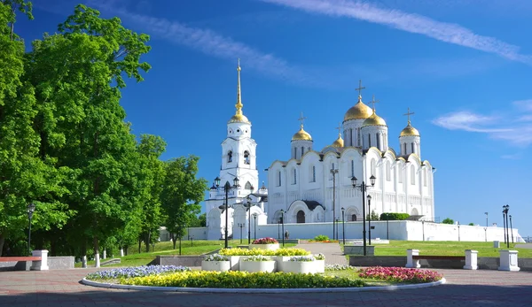 여름, 러시아 블라디미르에 가정 대성당 — 스톡 사진