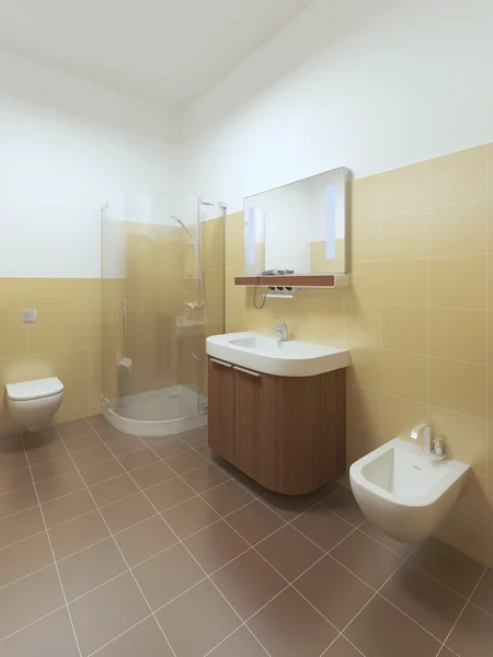 Ванная комната в современном стиле . — стоковое фото