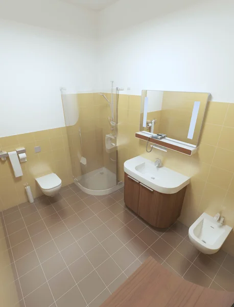 Banheiro interior em estilo contemporâneo . — Fotografia de Stock