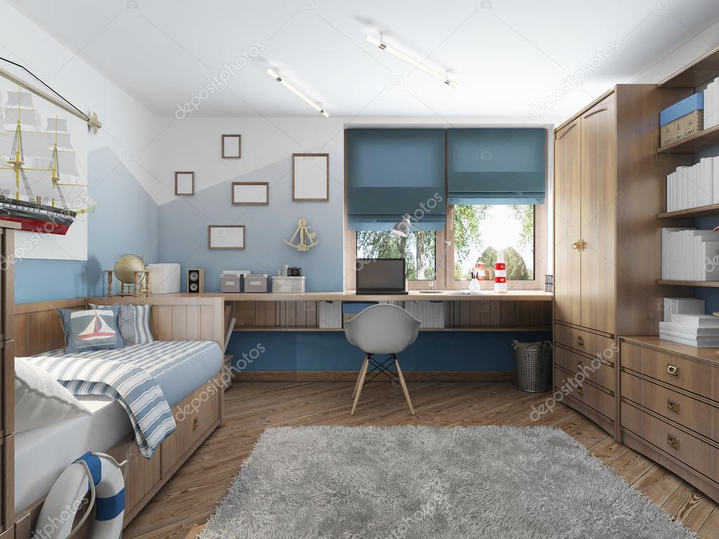 Modern Children S Room For A Teenager In A Nautical Style
