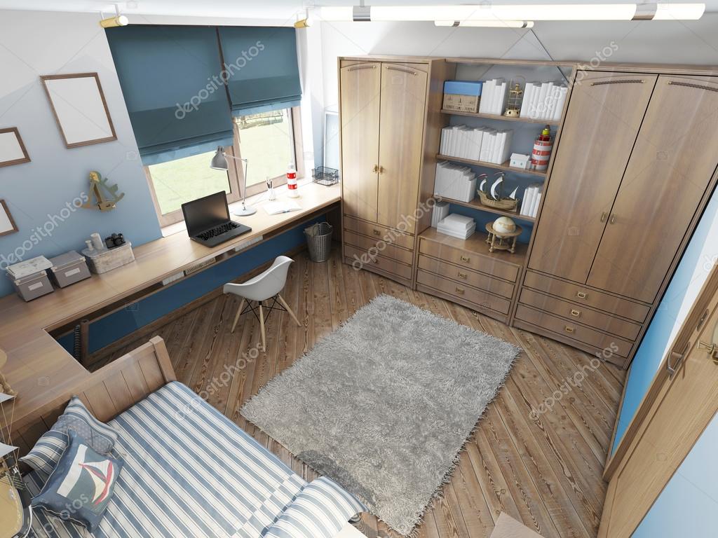 Modern Children S Room For A Teenager In A Nautical Style