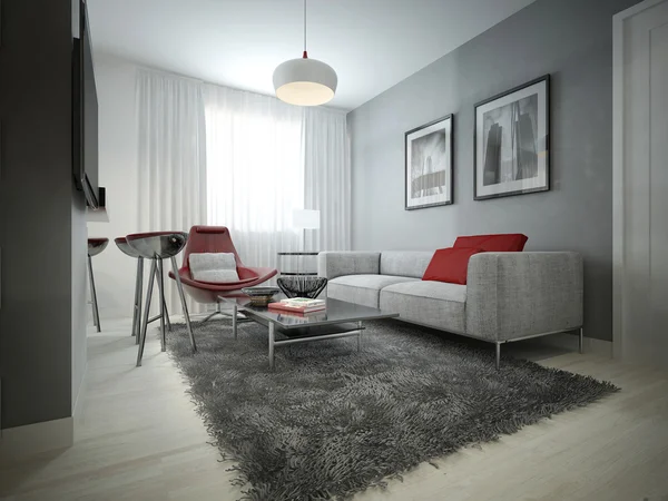 Wohnzimmer moderner Stil — Stockfoto