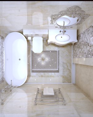 Lüks banyo içi.