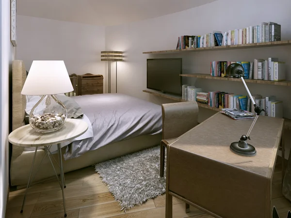 Schlafzimmer moderner Stil — Stockfoto