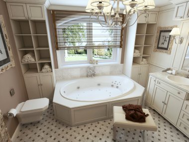 Bathtubs classic style clipart