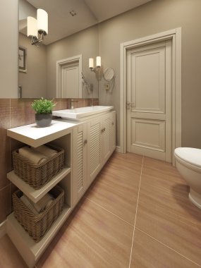 Provence tarzında banyo