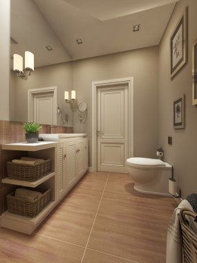 Provence tarzında banyo