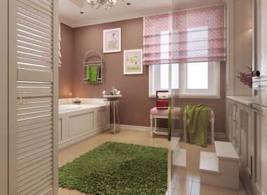 Çocuk banyo klasik stili