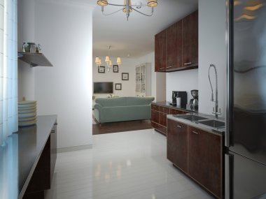 mutfak modern bir tarzda