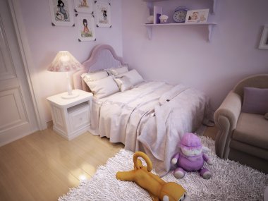 Kızlar Klasik stil için bebek yatağı