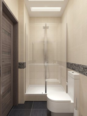 Modern tarzda büyük banyo