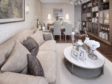 oturma odası klasik stili