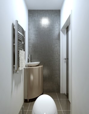 Çağdaş bir tarzda banyo
