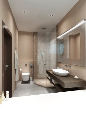 banyo modern tarzı