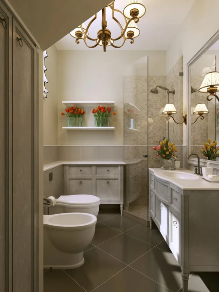 Bathroom in classic style — Stock Photo, Image