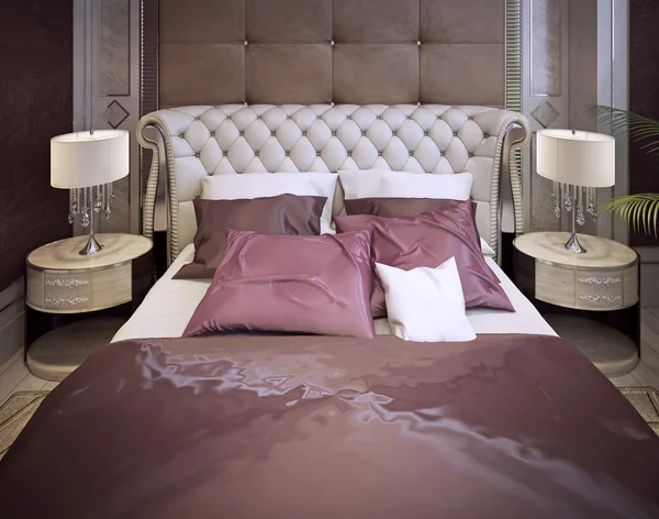 Спальня в розкішному класичному стилі — стокове фото