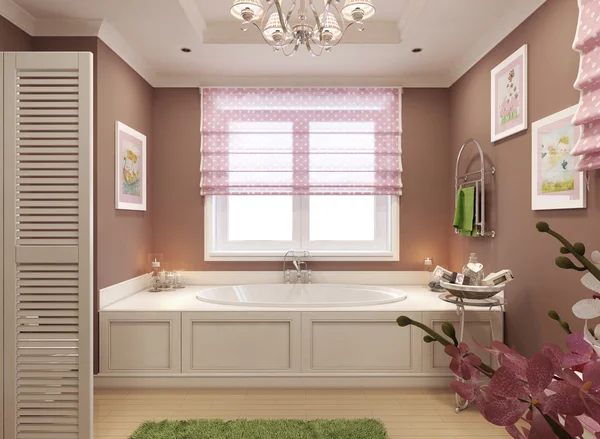 Lasten kylpyhuone klassinen tyyli — kuvapankkivalokuva