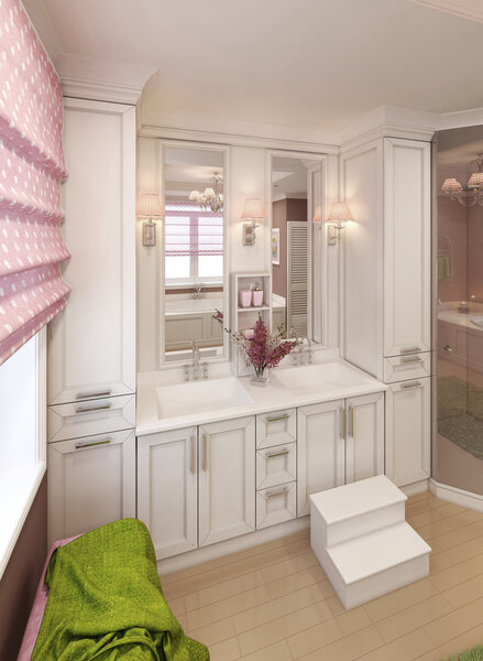 Children's bathroom classic style