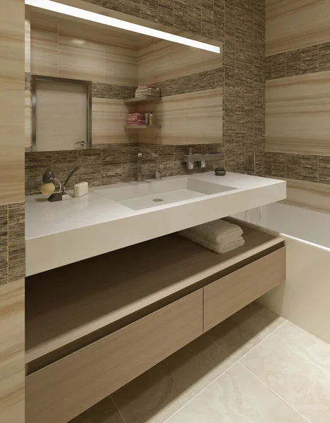 Bagno in stile contemporaneo — Foto Stock