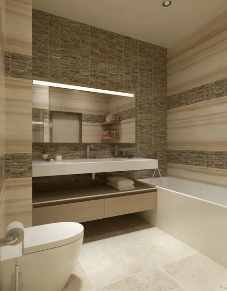 Eigentijdse stijl badkamer — Stockfoto