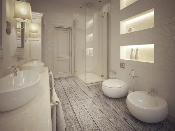 Banyo modern tarzı — Stok fotoğraf