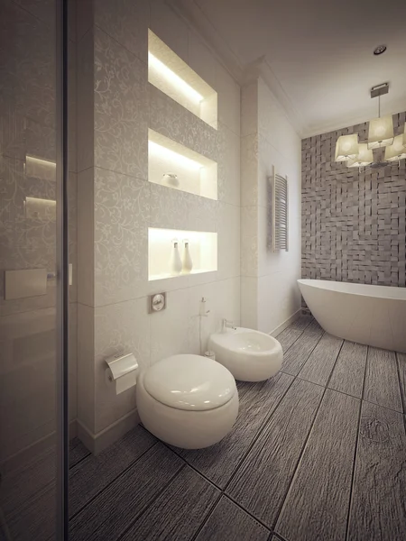 현대적인 스타일의 욕실 — 스톡 사진