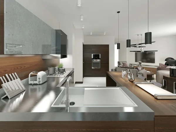 Kitchen contemporary style — Stock Photo, Image