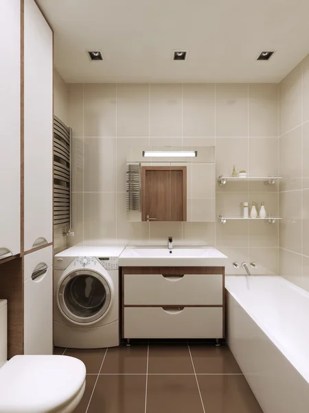 Ванная комната в современном стиле — стоковое фото