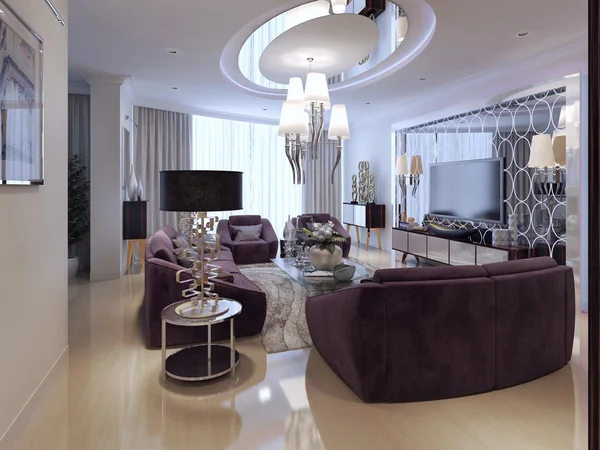 Obývací pokoj luxusní styl — Stock fotografie