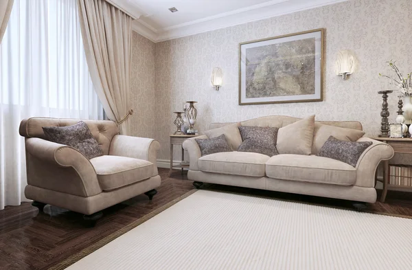 Sofa klassieke stijl — Stockfoto