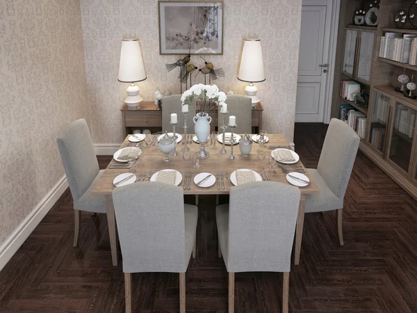 Dining room classic style — Stock Photo, Image