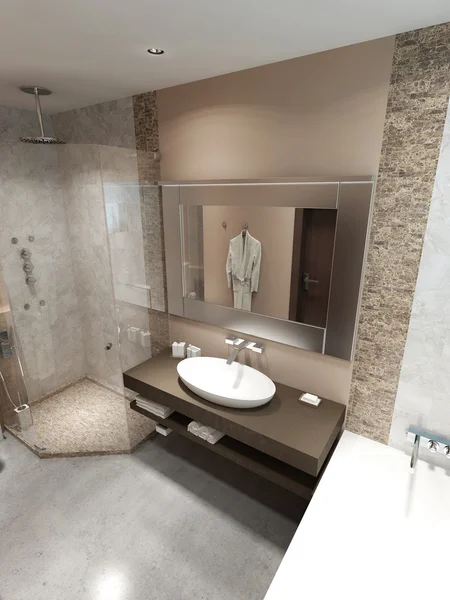 Kylpyhuone moderniin tyyliin — kuvapankkivalokuva