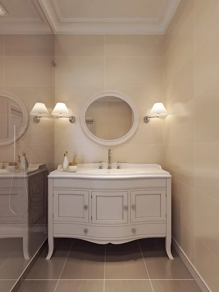 Salle de bain dans un style classique — Photo