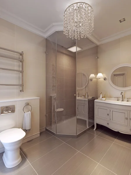 Ванная комната в классическом стиле — стоковое фото