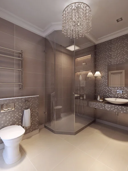 新古典主义建筑风格的浴室 — 图库照片