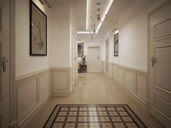 ホール廊下のクラシック スタイル — ストック写真