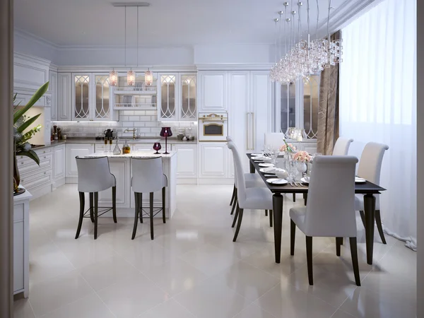 Kitchen in classic style — Stock Photo, Image