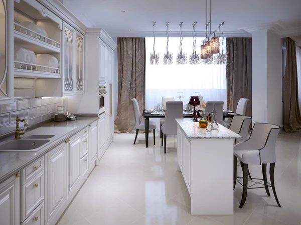 Kitchen in classic style — Stock Photo, Image