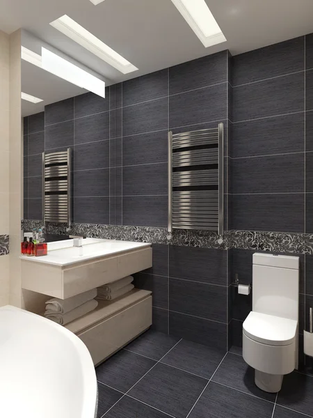 Master bathroom in modern style — Stock Image Master bathroom in modern style Royalty Free Stock Images
