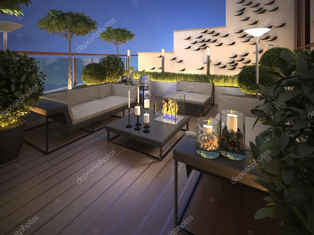 Roof Terrace In A Modern Style Stock Photo Image By C Kuprin33 60964363
