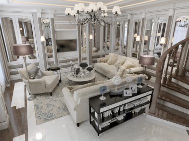 Klasik tarzı oturma odası