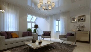 Oturma odası art deco tarzında