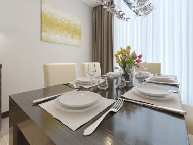 lüks yemek odası iç 