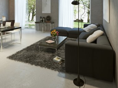 Oturma odası yüksek teknolojili stili