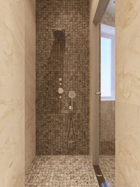Současný styl sprcha — Stock fotografie