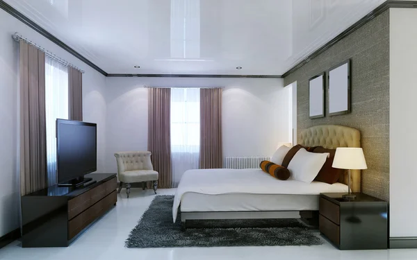 Awangardowy styl sypialni — Zdjęcie stockowe