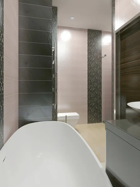 Ongebruikelijke ontwerp van badkamer — Stockfoto