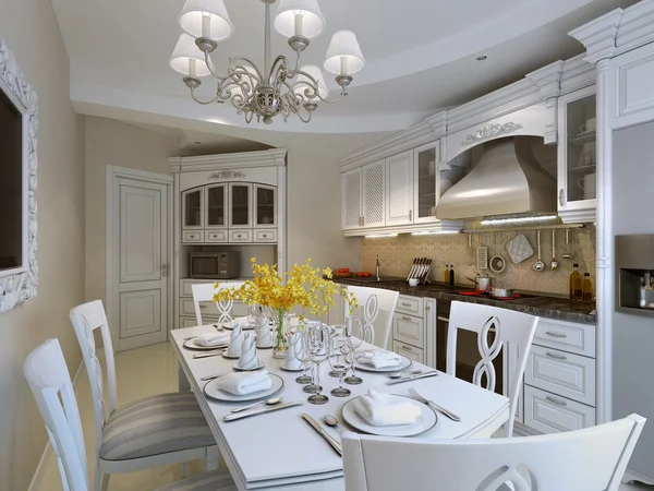 Luxury kitchen interior — Stock Photo, Image