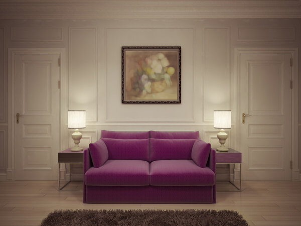 Зал в классическом стиле
